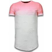 T-shirt Korte Mouw Justing Flare Effect Long Fi Dual Ed