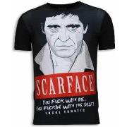 T-shirt Korte Mouw Local Fanatic Scarface Red Scar Digital