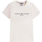 T-shirt Korte Mouw Tommy Hilfiger Slim Logo Embroidery T-Shirt Heather...