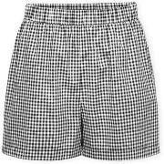 Korte Broek Only Maye Check Shorts - Black/White