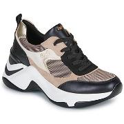 Lage Sneakers Exé Shoes 106-22WEX123-PU-BLACK-BEIGE