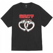 T-shirt Korte Mouw Obey cuffs