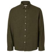 Overhemd Lange Mouw Selected Noos Regnoah Shirt - Forest Green