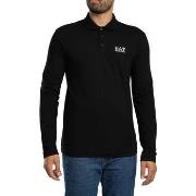 Polo Shirt Lange Mouw Emporio Armani EA7 Poloshirt met lange mouwen en...