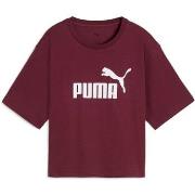 T-shirt Korte Mouw Puma Ess Cropped No. 1 Logo Relaxed Tee