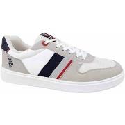 Lage Sneakers U.S Polo Assn. ROKKO003LGRWHI01