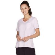 T-shirt Korte Mouw Skechers Diamond Wash Hatha V