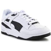 Lage Sneakers Puma Slipstream Lth White Black Men Unisex Casual Lifest...
