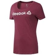 T-shirt Korte Mouw Reebok Sport Linear Read Scoop