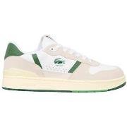 Lage Sneakers Lacoste Baskets T-Clip Set cuir blanc