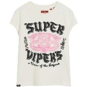 T-shirt Korte Mouw Superdry T-shirt à motif fantaisie et manches court...