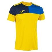 T-shirt Korte Mouw Joma T-shirt Crew V Jaune
