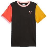 T-shirt Korte Mouw Puma T-shirt Classics Block noir