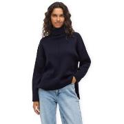 Trui Vila VILAVila Noos Ostria Rollneck Knit - Navy Blazer