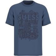 T-shirt Korte Mouw Guess Ss Cn Flock Box Tee