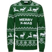Trui Only &amp; Sons ONSXMAS REG 5 ALLOVER CREW KNIT 22031171