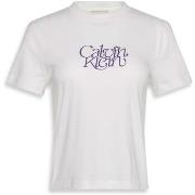 T-shirt Korte Mouw Ck Jeans Ss Fitted Script Cal