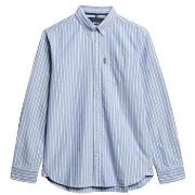 Overhemd Lange Mouw Superdry Chemise manches longues Essentials Oxford...