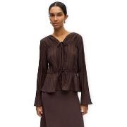 Blouse Object Top Brea Re - Seal Brown