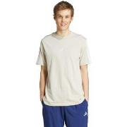 T-shirt adidas T-shirt Essentials 3 Stripes beige