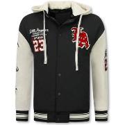 Windjack Enos Baseball Jas Capuchon Oversized