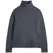 Trui Ecoalf Pull Caqui col montant en laine recyclée