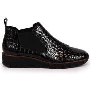 Enkellaarzen Rieker Skórzane Botki Lakierowane Kroko Wsuwane Ocieplane...