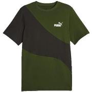 T-shirt Korte Mouw Puma T-shirt Power Cat vert