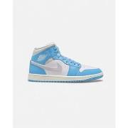 Hoge Sneakers Nike Jordan 1 Mid Dark Powder Blue White Sail Neutral Gr...