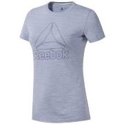 T-shirt Korte Mouw Reebok Sport TE Marble Logo Tee