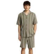 Overhemd Lange Mouw Selected Relax-Sal S/S Shirt - Vetiver/Wide Stripe