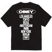 T-shirt Korte Mouw Obey global impact