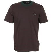 T-shirt Korte Mouw Fred Perry Fine Stripe Heavyweight