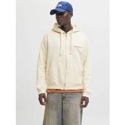 Sweater Jack &amp; Jones 12282901 JORNORREBRO EMB SWEAT ZIP-ASPHALT