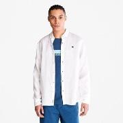 Overhemd Lange Mouw Timberland TB0A2DC31 - LINEN SHIRT-1001 WHITE