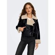 Leren Jas Only 15357492 DORA-BLACK/HUMUS