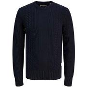 Trui Jack &amp; Jones 12242948 GRID CABLE CREW-BLACK