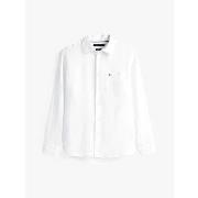 Overhemd Lange Mouw Tommy Hilfiger MW0MW39425 PIECE DYE-YBS WHITE