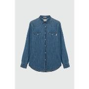 Overhemd Lange Mouw Roy Rogers RRU400CG34A099-C0999 DENIM MID WASH