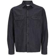 Overhemd Lange Mouw Jack &amp; Jones 12269262 TRAVIS-BLACK DENIM