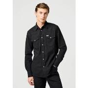 Overhemd Lange Mouw Wrangler 112362377 WESTERN-BLACK RINSE