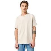 T-shirt Korte Mouw Wrangler 112357430 SOLID TEE-WHITE