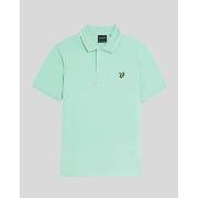 T-shirt Lyle &amp; Scott SP1524VOG TIPPED POLO-X744 AQUAMARINE