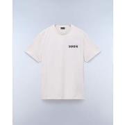 T-shirt Napapijri S-VIGNONI BACK - NP0A4ILX-N1A1 WHITE WHISPER