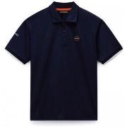 T-shirt Napapijri E-BADGE NP0A4IDA-176 BLU MARINE