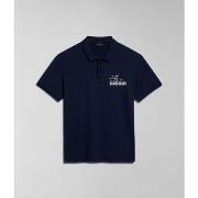 Polo Shirt Korte Mouw Napapijri E-COLVILLE NP0A4HPX-176 BLU MARINE