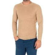 T-Shirt Lange Mouw Kisses And Love 1625-H-CAMEL