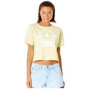 T-shirt Korte Mouw Rip Curl T-shirt Rip Curl Playabella Crop