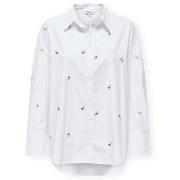 Blouse Only Oregon Alva Shirt - Bright White/Flower