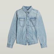Overhemd G-Star Raw D27925-D539 KICK SLIM-H466 SUN FADED PAFICIC BLUE